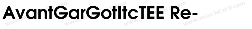 AvantGarGotItcTEE Re字体转换